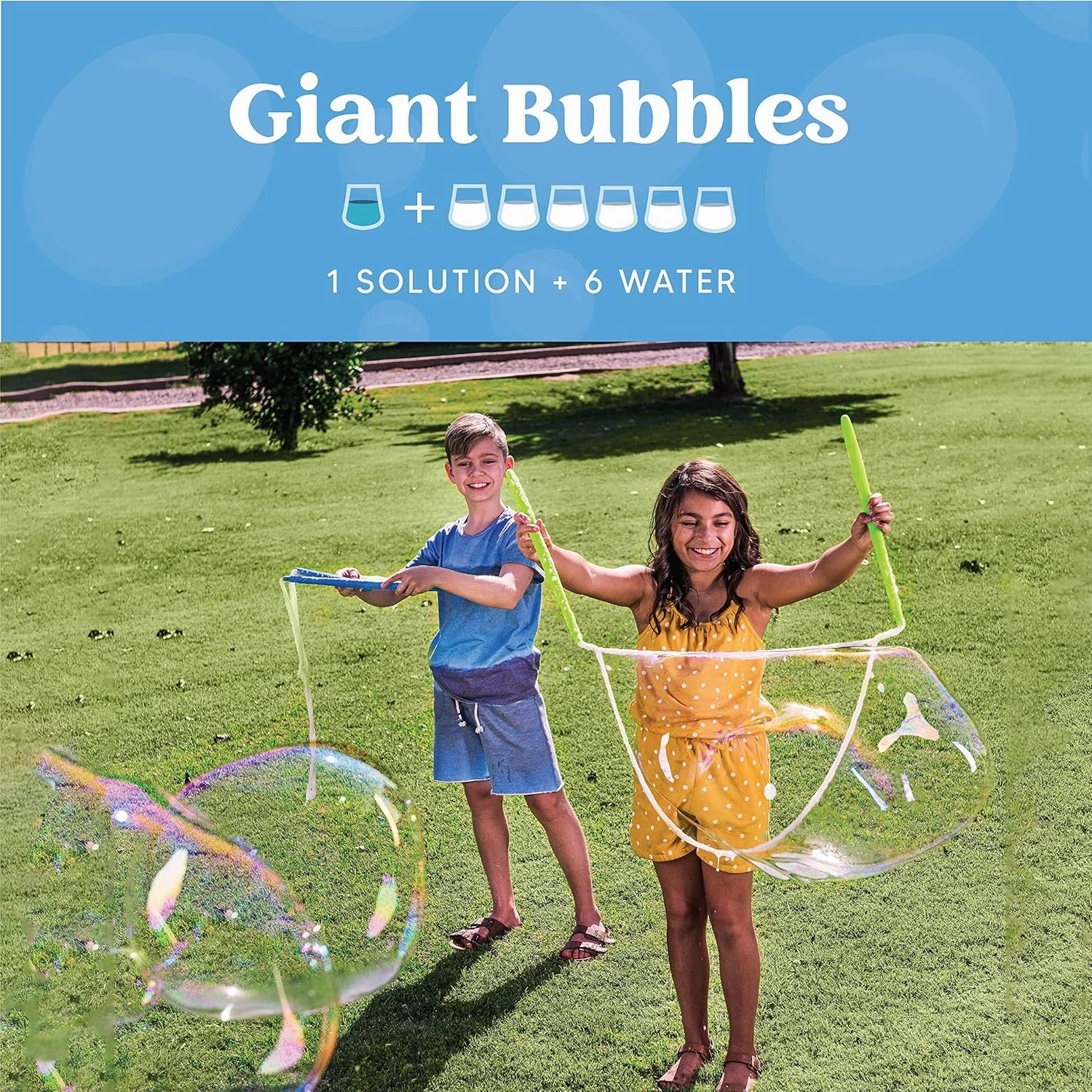 JOYIN 32 oz Bubble Solution Refills (Close to 1L/ up to 2.5 Gallon), Concentrated Solution for Bubble Machine, Wands, Blower, Easter