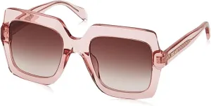 Just Cavalli SJC023 Glasses, Shiny TRANSP.Peach, 53 for Women, Shiny Transp.peach, 53, Shiny Transp.peach, 53