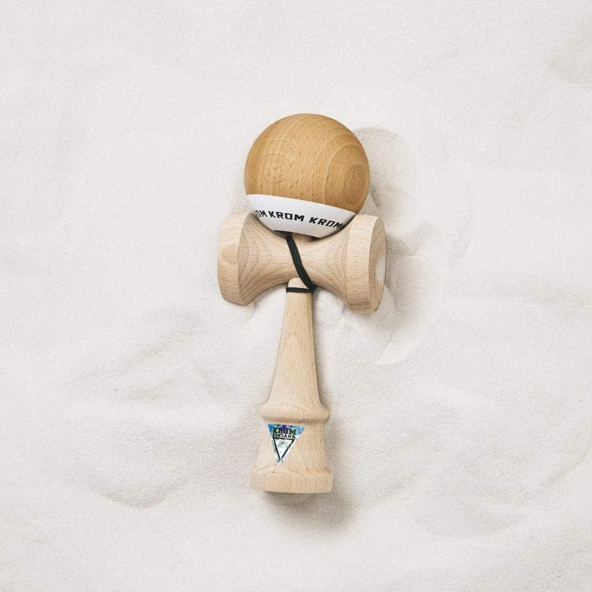 Kendama Toy POP Natural Look - High Wood Quality - Extra Strong - for Beginner and Pro - Gift Pack : Extra String   Stickers