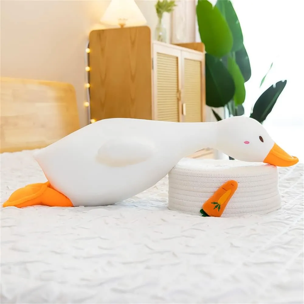kewo Duck Plush Pillow Stuffed Animal Toy, Cute Giant Goose Plush Duck Stuffed Animal,Super Soft Hugging Pillow for Kids Bedding (White,25.5 in)…