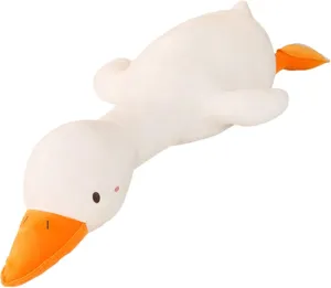 kewo Duck Plush Pillow Stuffed Animal Toy, Cute Giant Goose Plush Duck Stuffed Animal,Super Soft Hugging Pillow for Kids Bedding (White,25.5 in)…