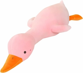 kewo Duck Plush Pillow Stuffed Animal Toy, Cute Giant Goose Plush Duck Stuffed Animal,Soft Hugging Pillow for Kids Bedding (Pink,33.4 in)…