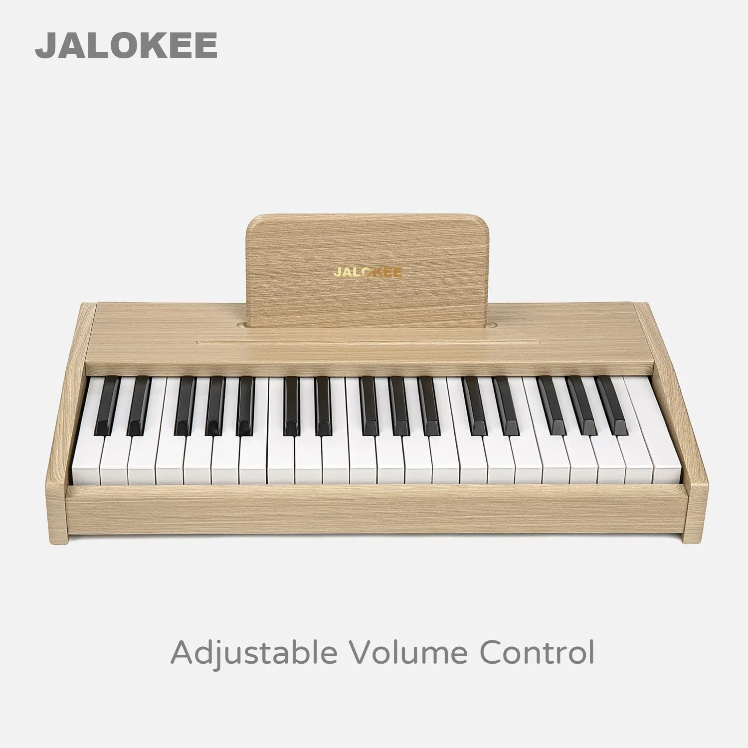 Kids Piano Keyboard, Digital Piano for Kids, Music Educational Instrument Toy, Wood Toy for 3  Girls and Boys (Oak, 37 Keys)