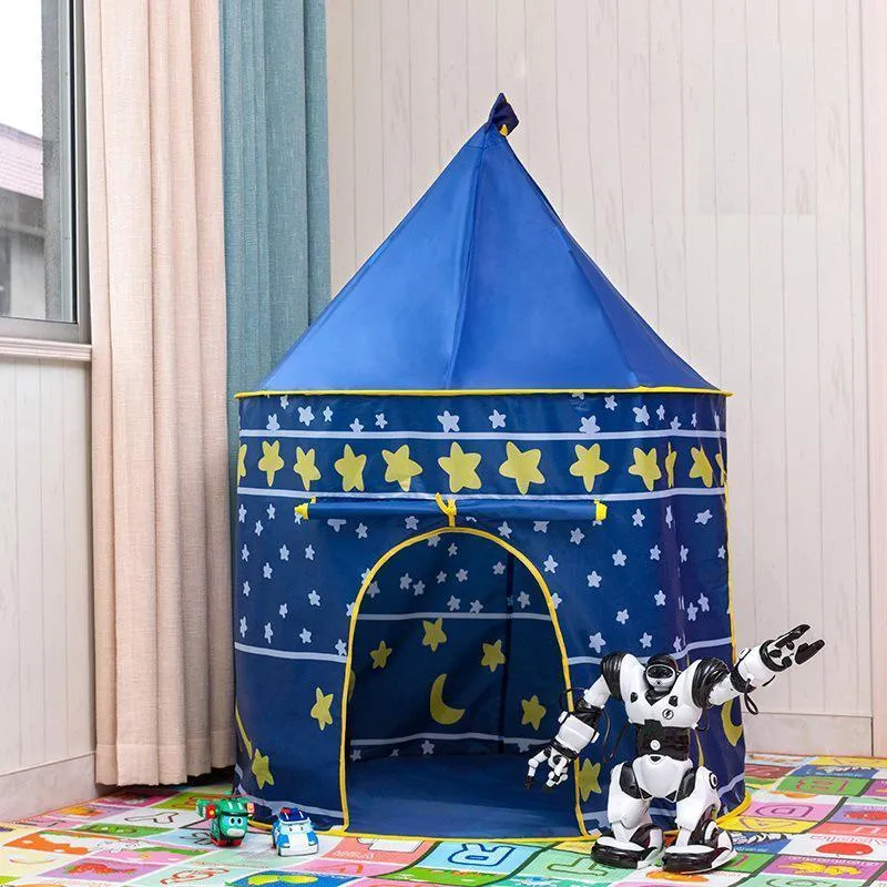 Kids Playhouse Play tent Pop Up Castle Princess Indoor Outdoor Girls Boys Gift