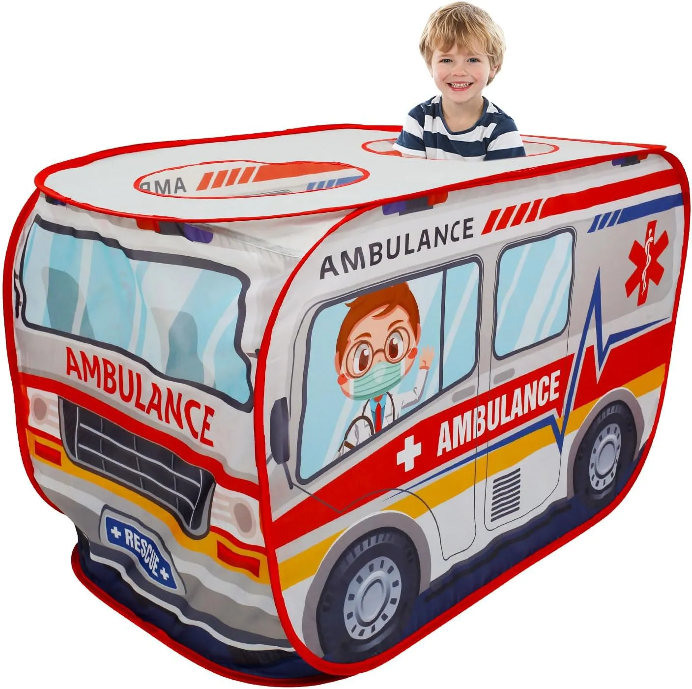 Kids Pop Up Play Tent, Bus Children Play Tent, Folding Indoor Outdoor Toddler Playhouse Tent, Polyester Car Style Boy Girl Play Tent with Storage Bag for Kids Toddlers Indoor Outdoor