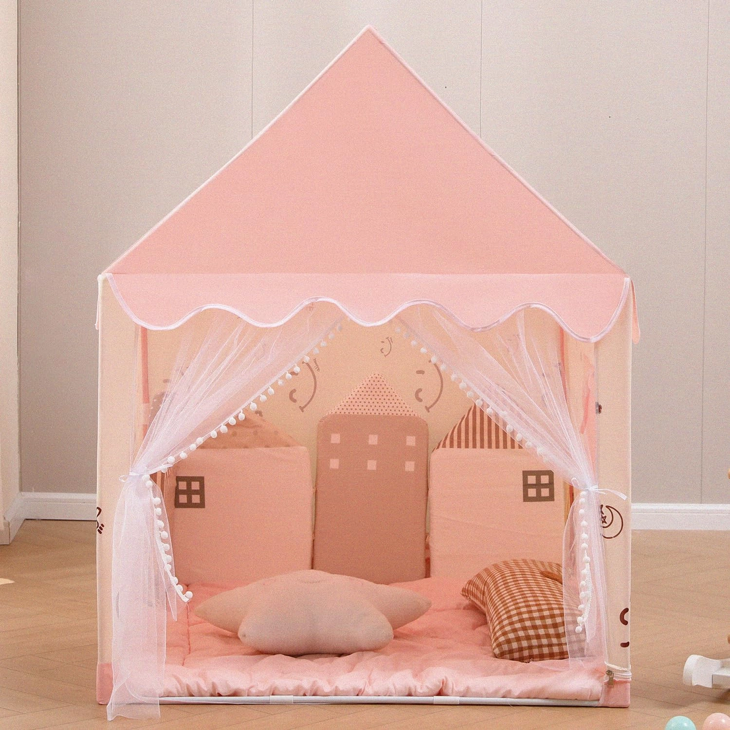 Kids' Play Tents Children's Tent Girls Large Playhouse Toddler Castle Play Tent Children Indoor Outdoor Playground Birthday Gift