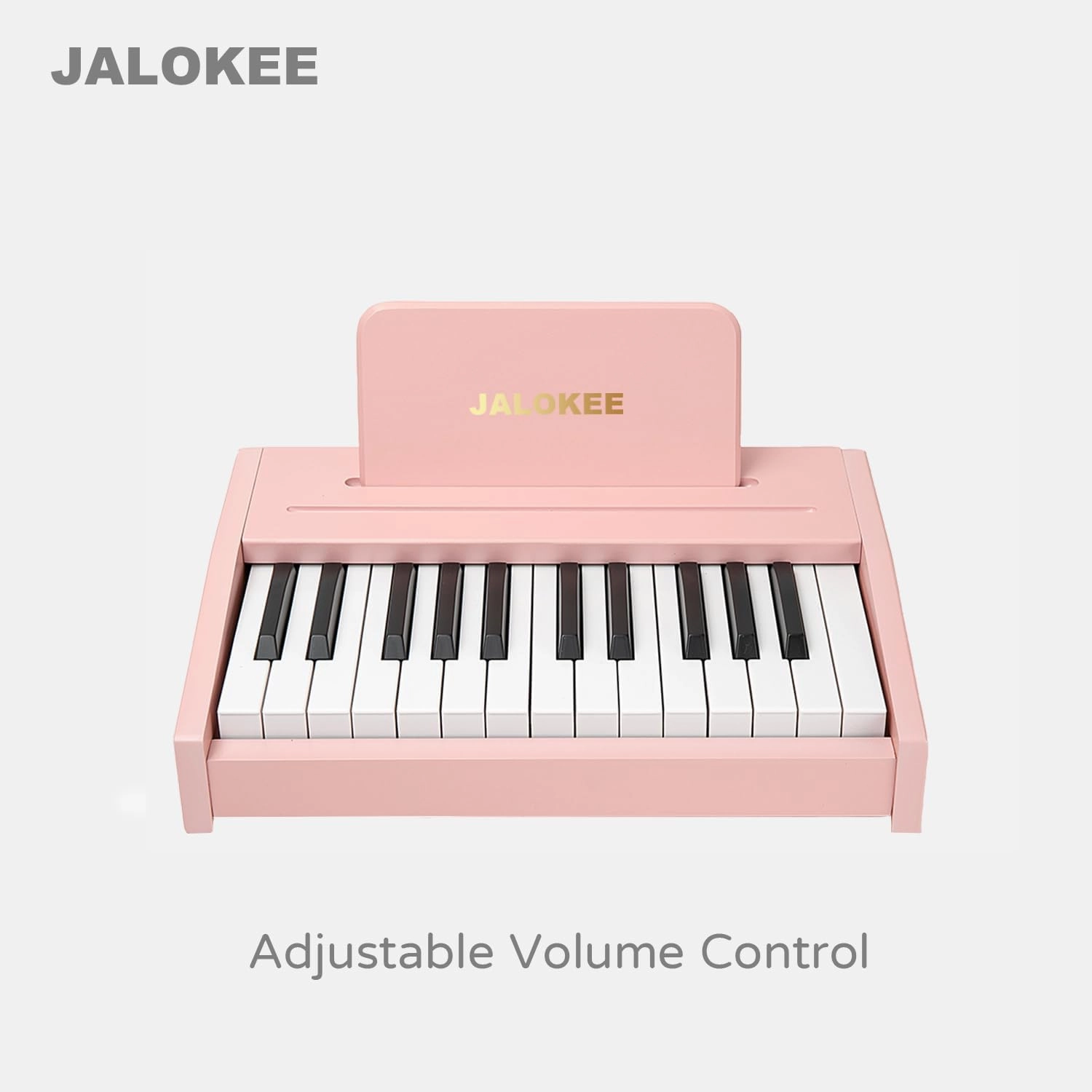 Kids Piano Keyboard, Digital Piano for Kids, Music Educational Instrument Toy, Wood Toy for 3  Girls and Boys (Pink, 25 Keys)