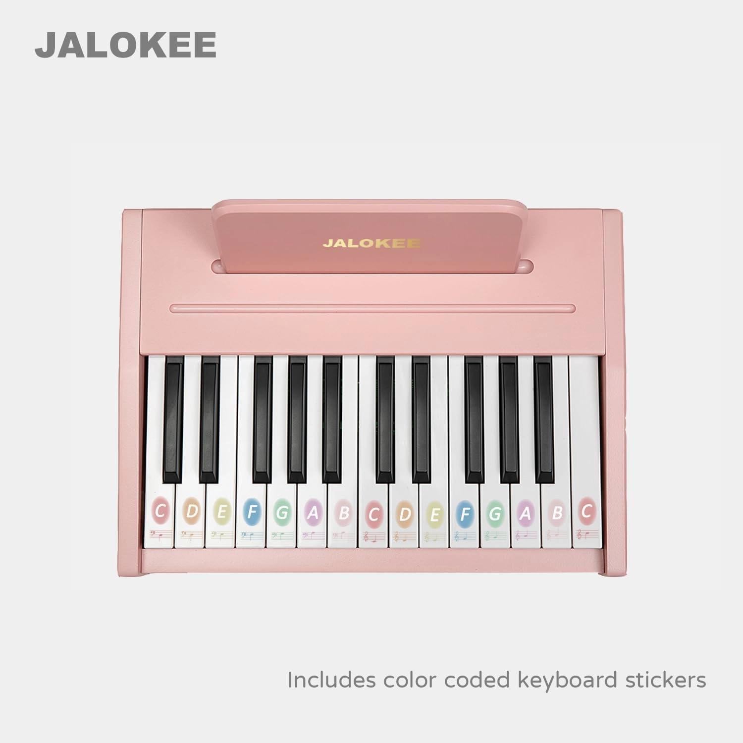 Kids Piano Keyboard, Digital Piano for Kids, Music Educational Instrument Toy, Wood Toy for 3  Girls and Boys (Pink, 25 Keys)