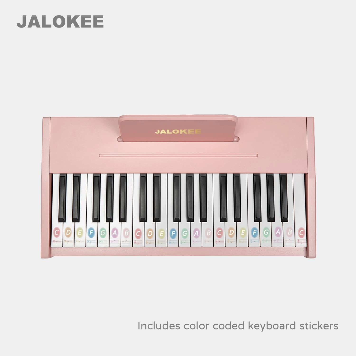 Kids Piano Keyboard, Digital Piano for Kids, Music Educational Instrument Toy, Wood Toy for 3  Girls and Boys (Pink, 37 Keys)