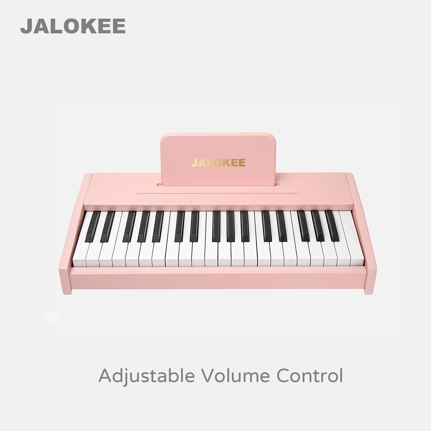 Kids Piano Keyboard, Digital Piano for Kids, Music Educational Instrument Toy, Wood Toy for 3  Girls and Boys (Pink, 37 Keys)