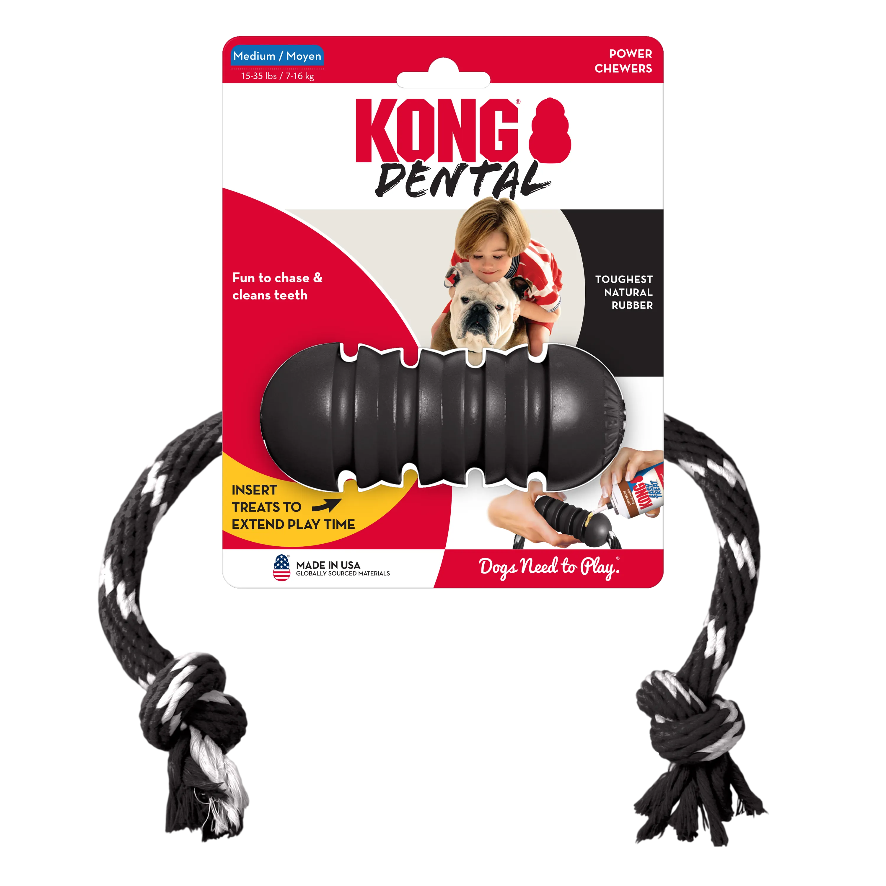 Kong Extreme Dental w/Rope Medium