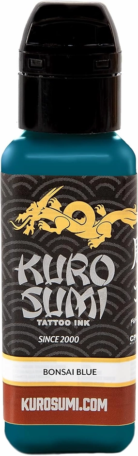 Kuro Sumi Bonzai Blue, Vegan Friendly, Professional Ink 3oz