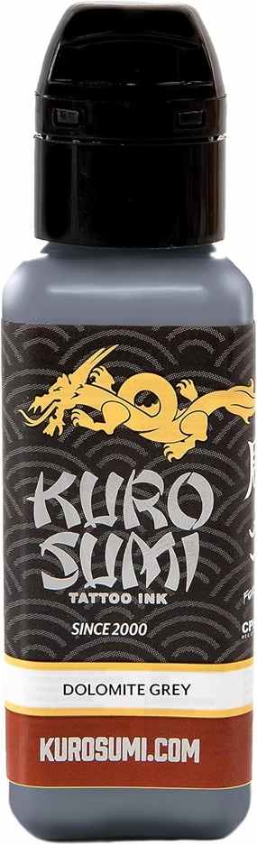 Kuro Sumi Dolomite Grey, Vegan Friendly, Professional Ink 3oz