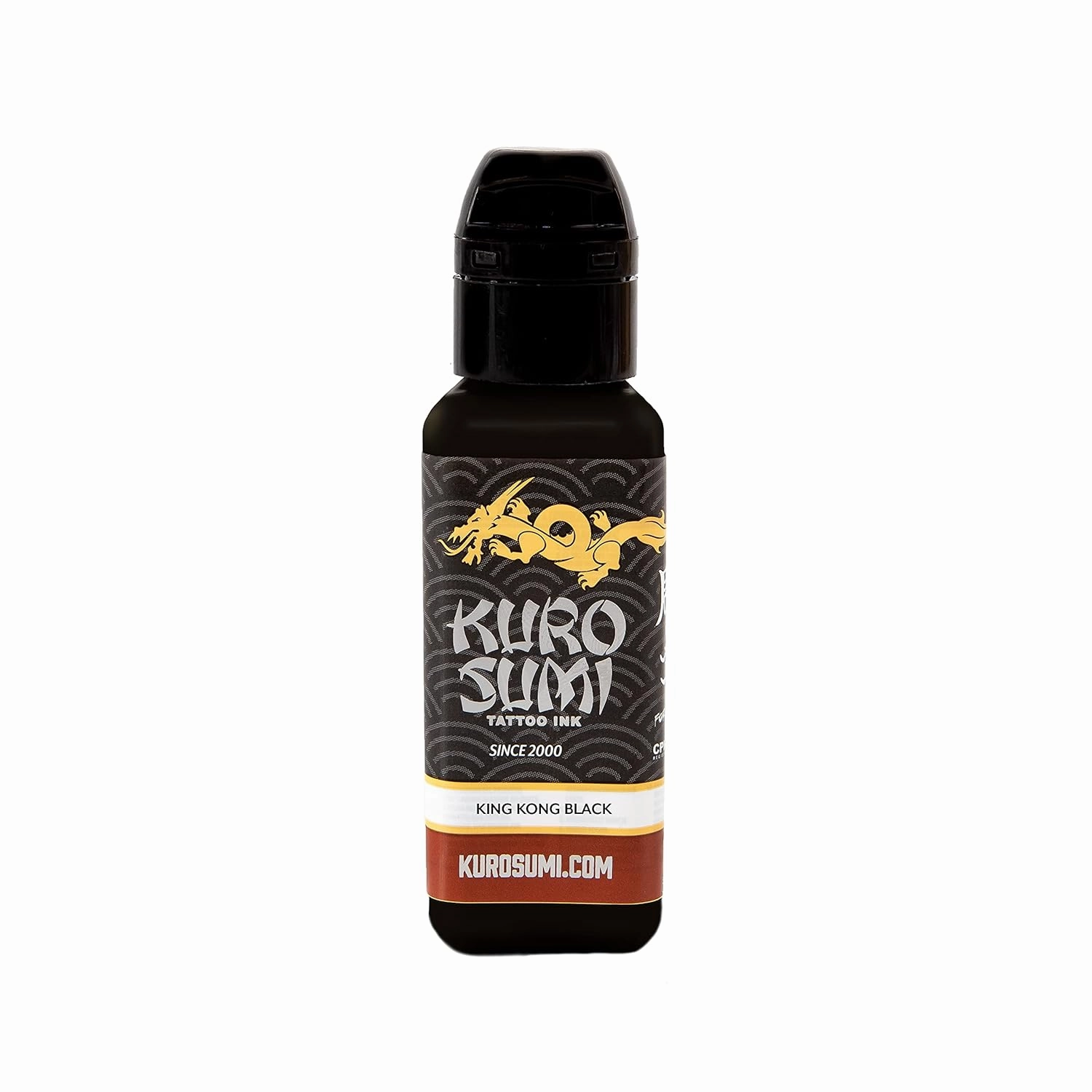 Kuro Sumi King Kong Black, Vegan Friendly, Professional Ink 1.5oz