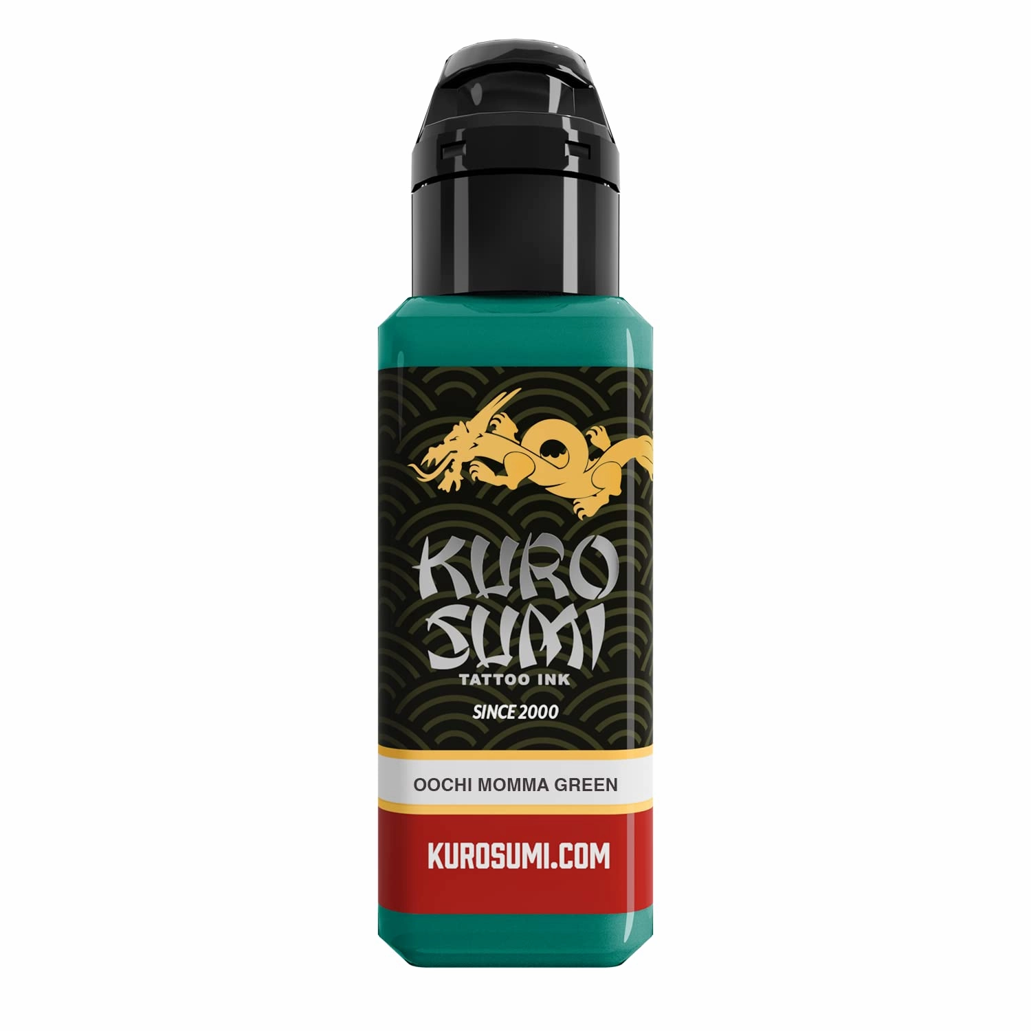 Kuro Sumi Oochi Momma Green, Vegan Friendly, Professional Ink 1.5oz