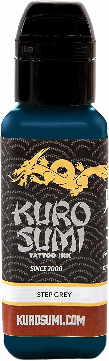 Kuro Sumi Step Grey, Vegan Friendly, Professional Ink 3oz