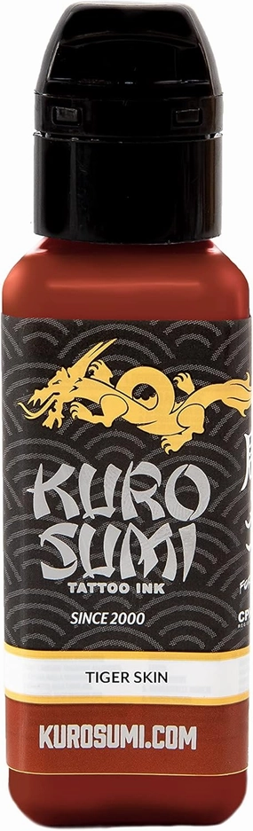 Kuro Sumi Tiger Skin, Vegan Friendly, Professional Ink 3oz