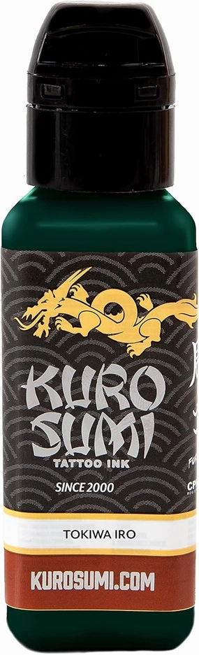 Kuro Sumi Tokiwa IRO Green, Vegan Friendly, Professional Ink 1.5oz