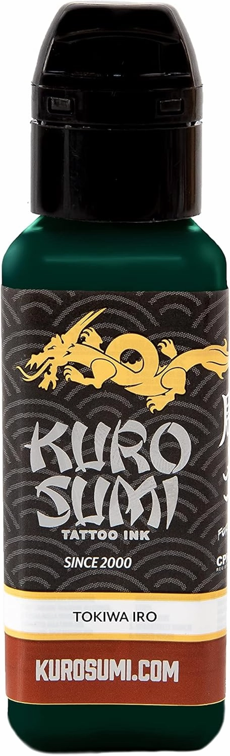 Kuro Sumi Tokiwa IRO Green, Vegan Friendly, Professional Ink 1.5oz