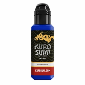 Kuro Sumi Tsunami Blue, Vegan Friendly, Professional Ink 1.5oz