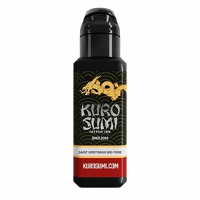 Kuro Sumi Zhang Po Saint Greywash Mid-Tone, Vegan Friendly, Professional Ink 1.5oz