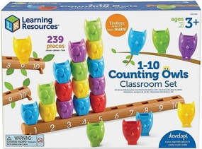 Learning Resources 1-10 Counting Owls Class Set, Counting, Sorting & Color Identification, Model:LER7752