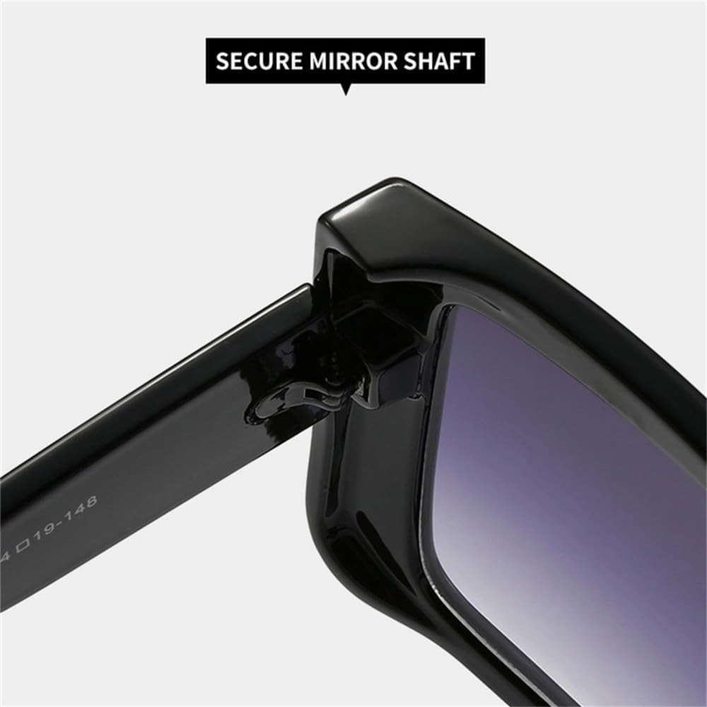 Leopard Print Color Large Frame Double Beam Sunglasses Irregular Retro Cycling Sunglasses