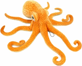 LERORO Realistic Stuffed Marine Animals Soft Plush Toy Octopus Orange (21.6 Inch,55CM)