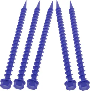 LIFKOME 5pcs Plastic Tent Stakes Essential for Camping Tarp Canopy Outdoor Decor Strong Lightweight