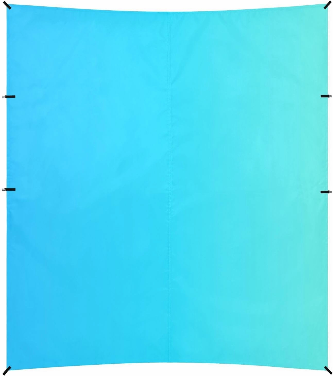 Light Blue Gradient Beach Tent UPF50 Water-Resistant Large Sun Shelter with Sand Pockets for Camping Trips, Fishing, Backyard Fun or Picnics