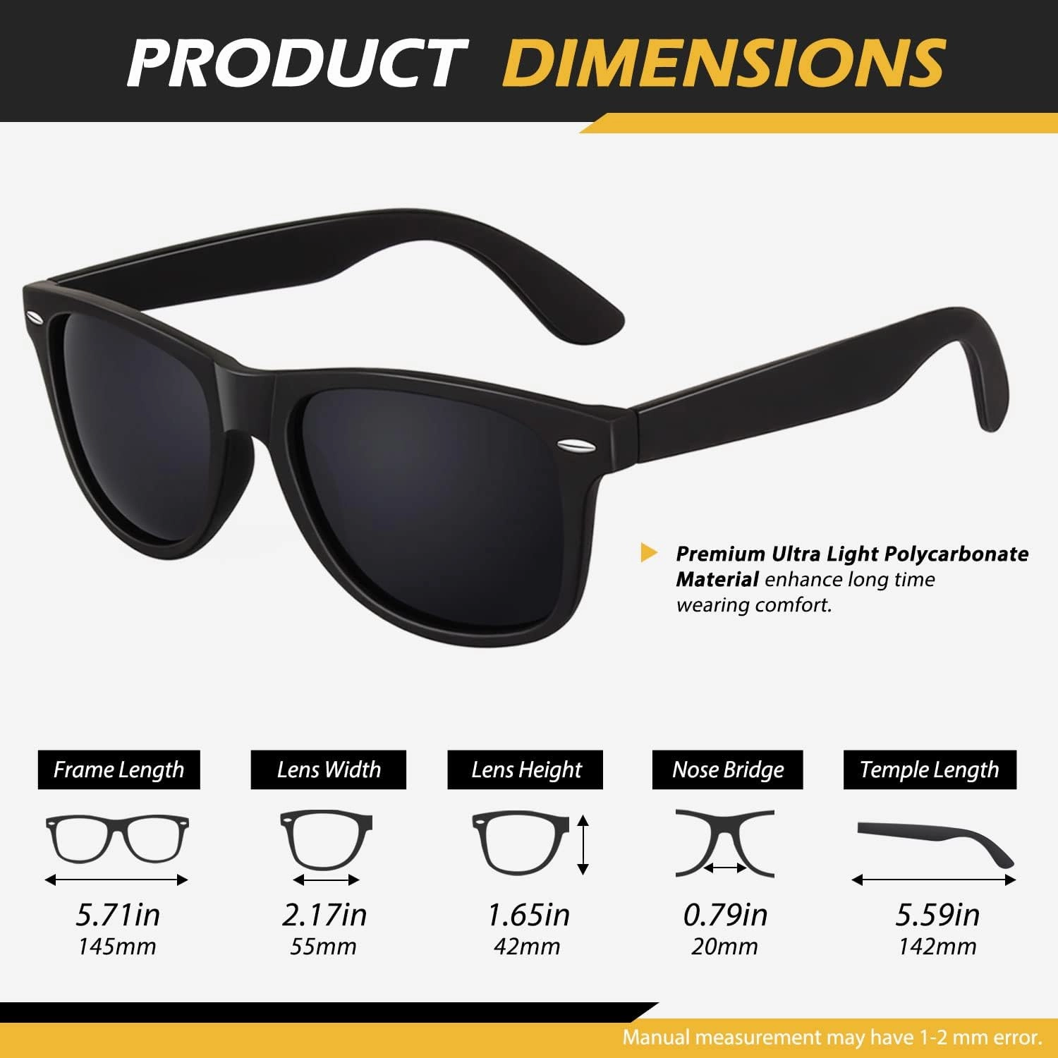 LINVO Polarized Semi Rimless Sunglasses for Men Women, Classic Retro Shades Half Frame Driving Sun Glasses UV Protection