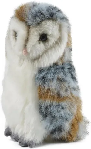 Living Nature Barn Owl Stuffed Animal | Fluffy Owl | Soft Toy Gift for Kids | 6 inches