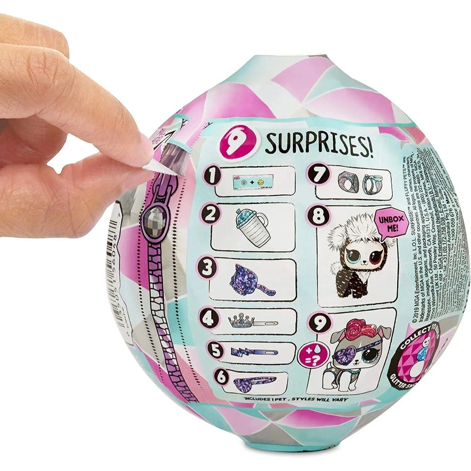 L.O.L. Surprise! - Fluffy Pets Figure Blind Bag - MGA Entertainment - Winter Disco Series