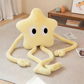 Long Star Plush Pillow 35 inch Cute Stars Stuffed Animals Kawaii Soft Star Plushies,Stars Throw Pillow Plush Toys Gift for Girlfriend Kids