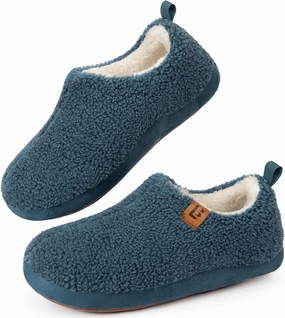 LongBay Women's Cozy Lightweight Slippers Warm Memory Foam Fuzzy House Shoes Indoor Outdoor Bedroom Boots with Anti Skid Rubber Sole