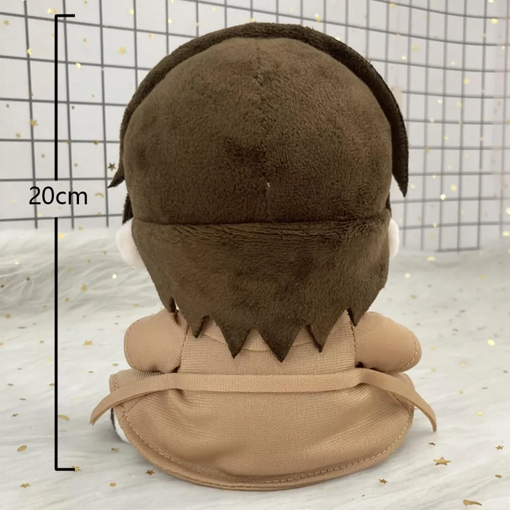 LUNK 2pcs Dazai Osamu Soft Figure Anime Pillow Stuffed Animal Throw Pillow 20cm Portability Decorative Pillow Sofa Decoration Cushion Room Accessories