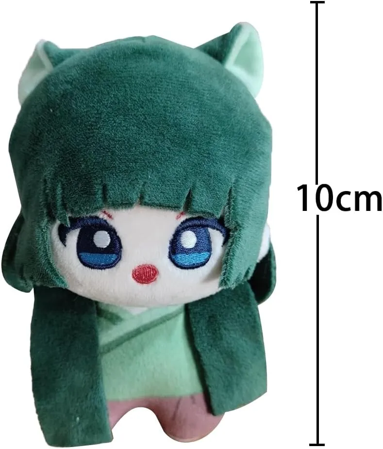 LUNK Anime Maomao Figure Pillow Soft Stuffed Figurine Pendant 3.94in/10cm Maomao Plush Pillow Cute Mini Bag Charm Ornament Sofa Bedding Home Decor Gifts
