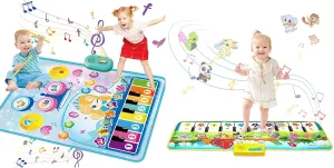 M SANMERSEN Toys for 1 Year Old Girls Boys- Musical Piano Mat, Educational Toys and Birthday for 1 2 3 4 5 Baby Toddlers Kids