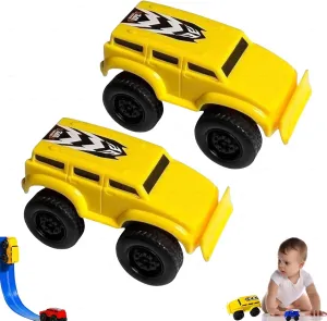 Magnetic Wall Climbing Toy Car, Gravity Wall-Climbing Toy Car, That Drive On Walls and Ceiling (Yellow)