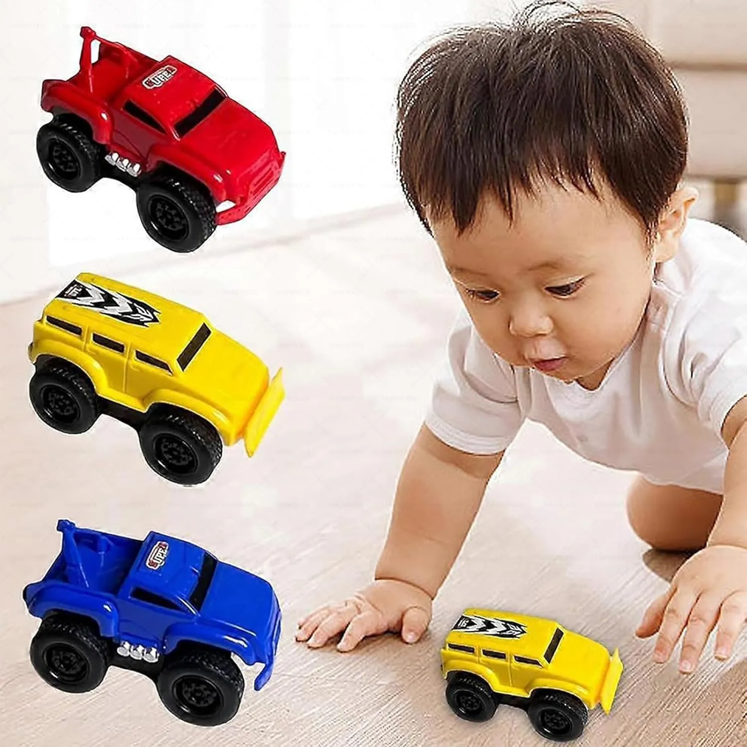 Magnetic Wall Climbing Toy Car, Gravity Wall-Climbing Toy Car, That Drive On Walls and Ceiling (Yellow)
