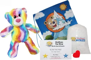 Make Your Own Stuffed Animal 16 Inch Bubble Gum Bear - No Sew - Kit with Cute Backpack!