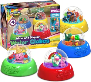 Make Your Own Water Globe Craft Kit for Kids – DIY Crafts Boys Girls Snow Globe Making Kit for Children - Under Sea Inspired Collectible Dog Dinosaur Unicorn Ice Cream Figurines Ages 4 