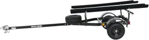 Malone MPG441B2-BLK MicroSport Off-Road 2 Kayak Trailer with 2 Bunk Kayak Carriers & Spare Tire | 20' / 800 lbs Capacity | Fully Submersible | Black Powder Coat Finish