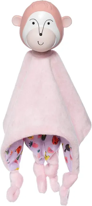 Manhattan Toy Fruity Paws Momo Monkey Baby Soothing Lovie with 100% Natural Rubber Head Teething Toy
