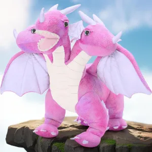 MaoGoLan Big Dragon Plush Stuffed Animal,21 inches Pink Dragon Plush Toy, Large Fly DragonToy for Girl, Birthday