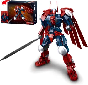 Mech Robot Building Blocks Set for Adults, Robot Model Building Kit with Two Knife 538 Pieces Creative Collectible Gift for Boys Kids
