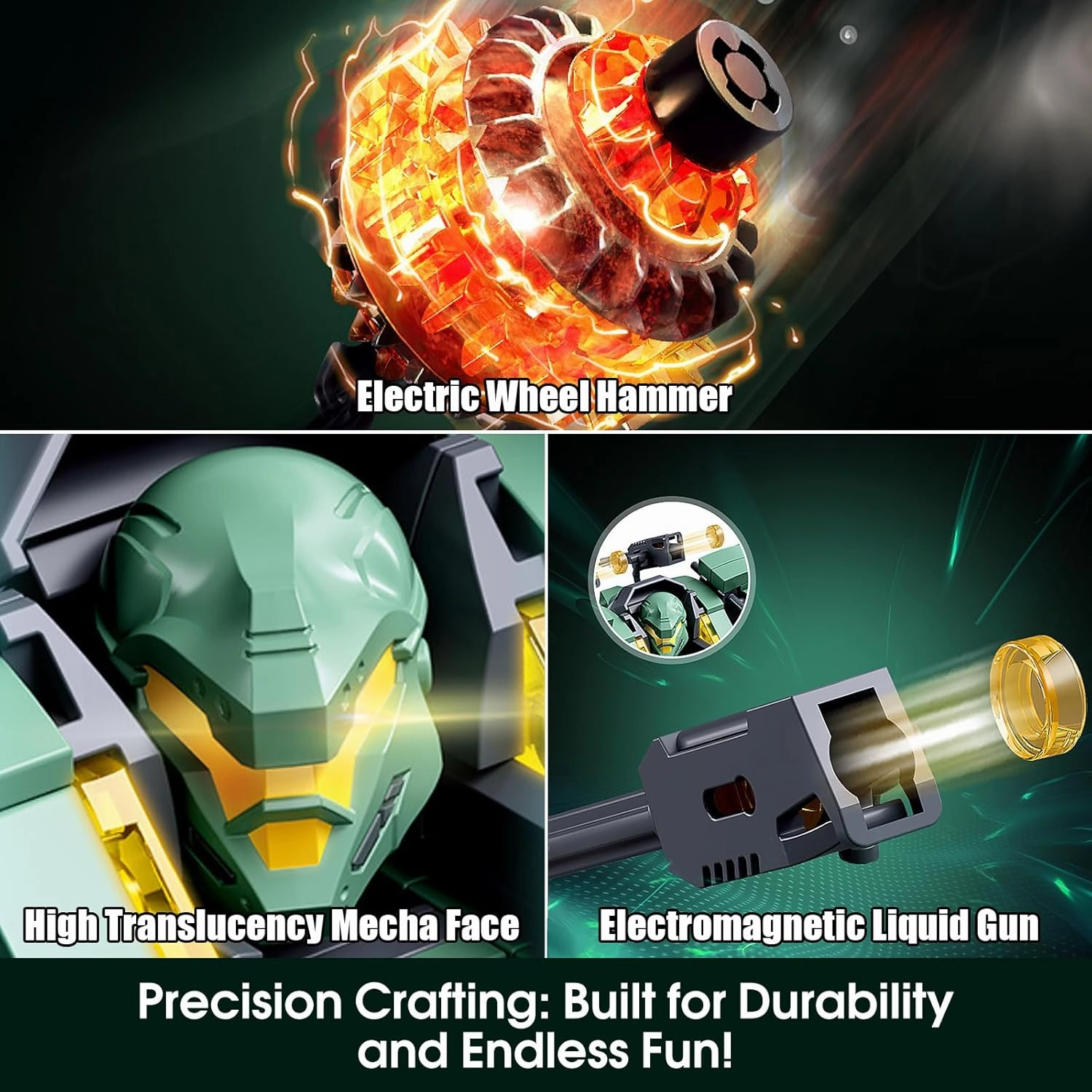 Mech Robot Building Set 542 Pieces, Transforming Action Figure Model for Boys Age 8-12-14, Easy-to-Assemble STEM Toy, Creative Robot Mech Model for Kids, Fun Educational Gift