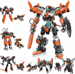 Mech Robot Transforming Building Set for Adults,Hero Knight Model Building Kit,Creative STEM Robots Toy Gift for Kids Boys Ages 8-14 (996PCS)
