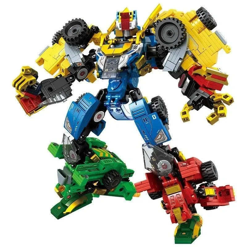 Mechanical Transformation Truck Car Robot Bricks Toy 817pcs