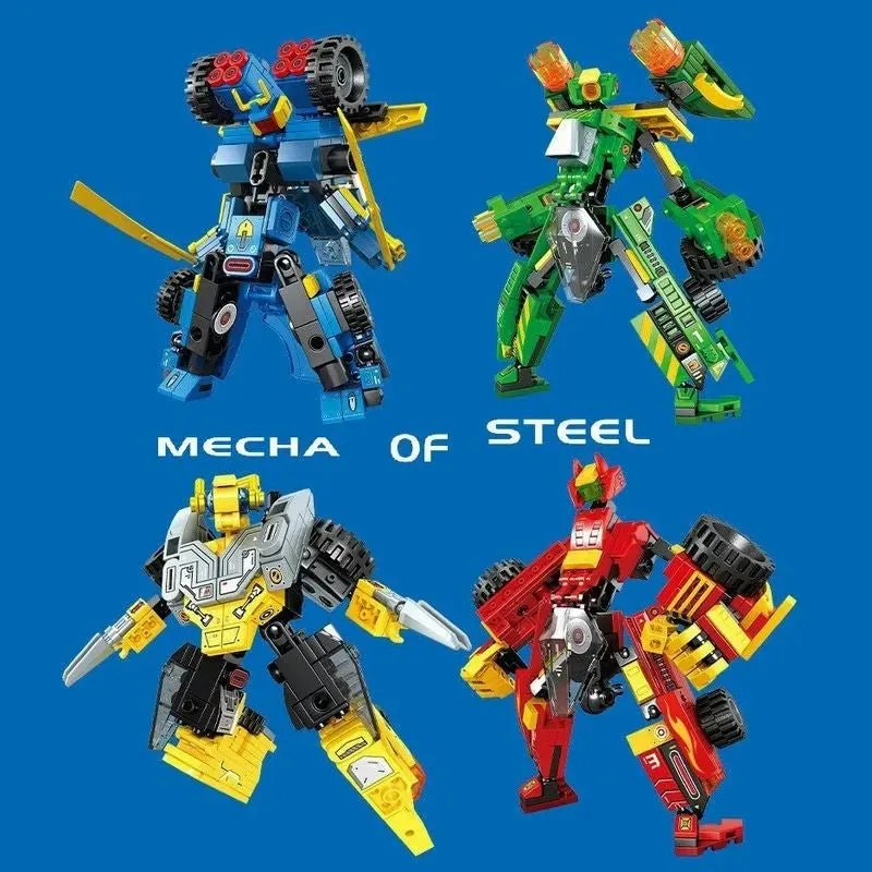 Mechanical Transformation Truck Car Robot Bricks Toy 817pcs
